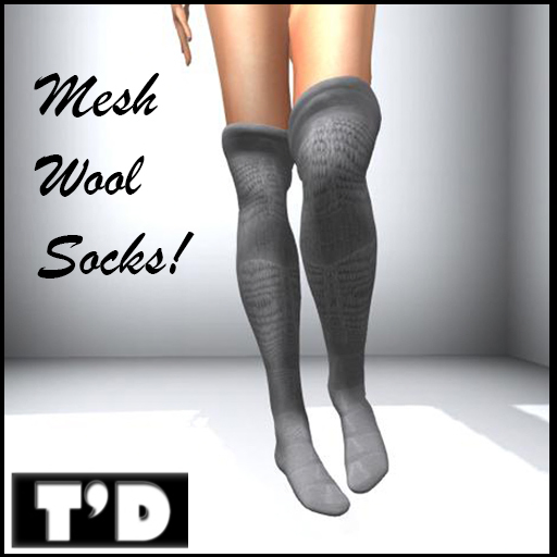 TD - Wool SOCKS GREY (Mesh)