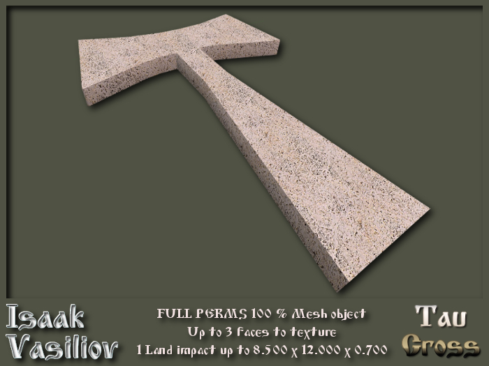 Tau cross - FULL PERMS Mesh - 1 land impact 
