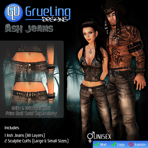 GrueLing Designs - Ash Jeans (Boxed)