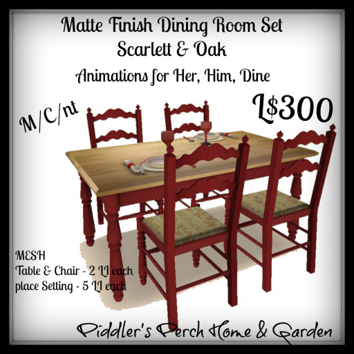 [PP] Matte Finish Dining Set - Scarlett & Oak *Boxed*