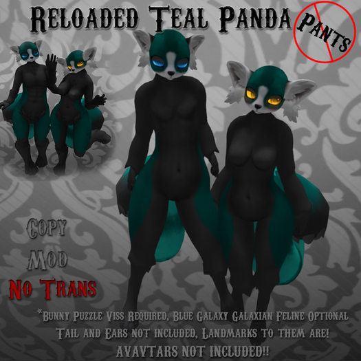 No Pants Mod Stand! Reloaded Teal Panda