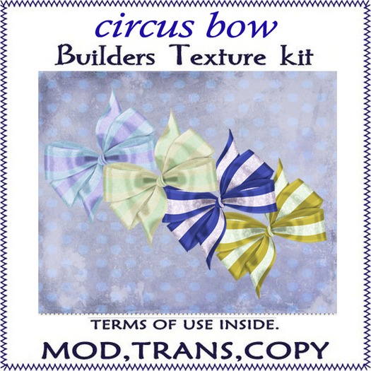 circus bow- texture pack for builders / clothes designers