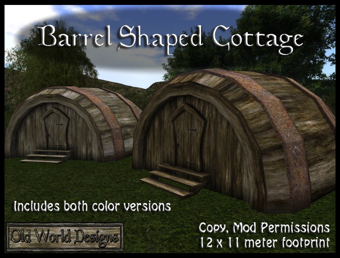 Barrel shaped cottage boxed