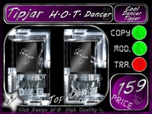 Dancer Tip jar 1 >> 2 Tip jar with Rezer