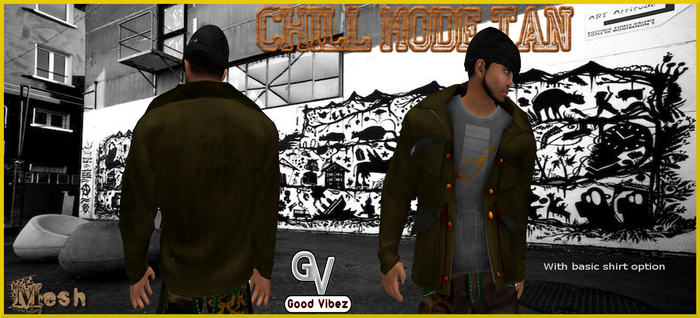 GV-Chill Brown Open Jacket w/shirt option