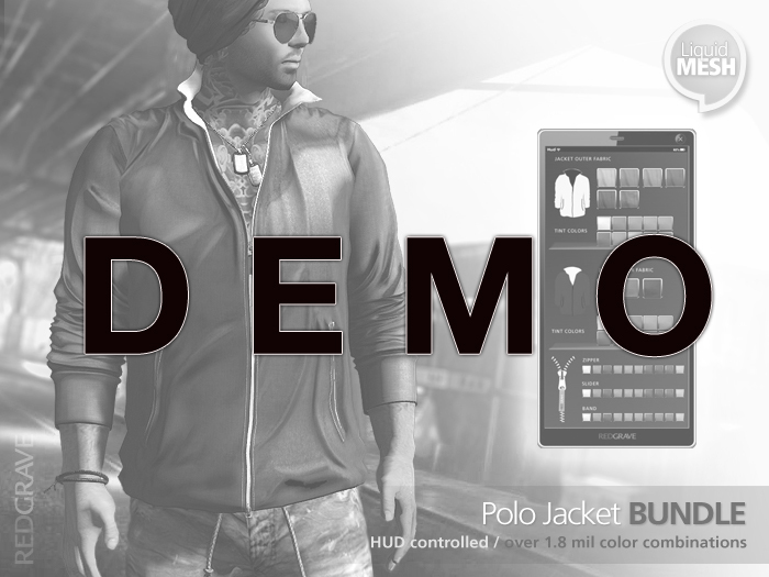 DEMO LQMesh - PoloJacket - REDGRAVE