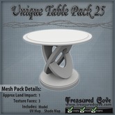 -TC- Unique Table Pack 25 Mesh 50% Discount!!