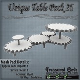 -TC- Unique Table Pack 26 Mesh 50% Discount!!