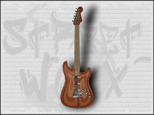 Black Warlock Style Guitar Tip Jar