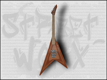 Black Warlock Style Guitar Tip Jar