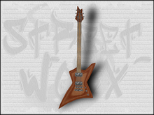 Black Warlock Style Guitar Tip Jar