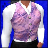 Purple Brocade Men's Vest