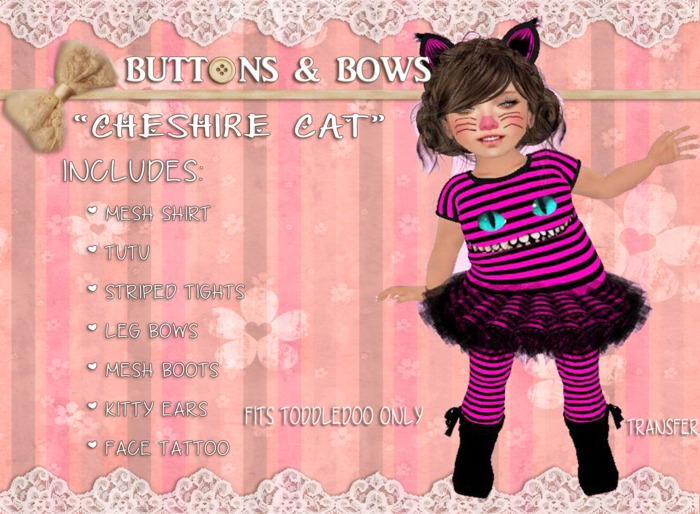 :BB: Cheshire Cat Toddleedoo only