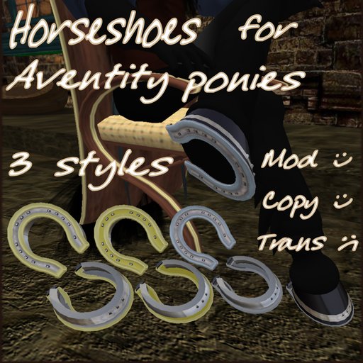 Second Life Marketplace Horseshoes for the Aventity pony