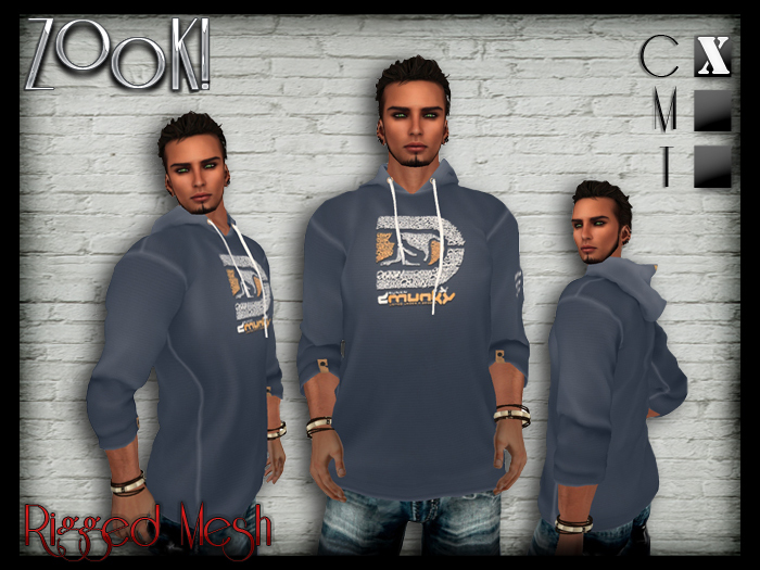 Urban Logo Hoodie - (Rigged Mesh) - Blue