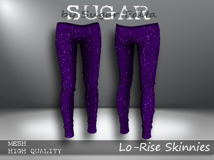 SUGAR Lo-Rise Skinnies LUSH PLUM Boxed