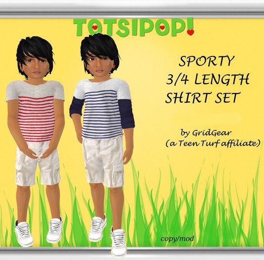 TOTSIPOP! Sporty Mesh Clothing Set