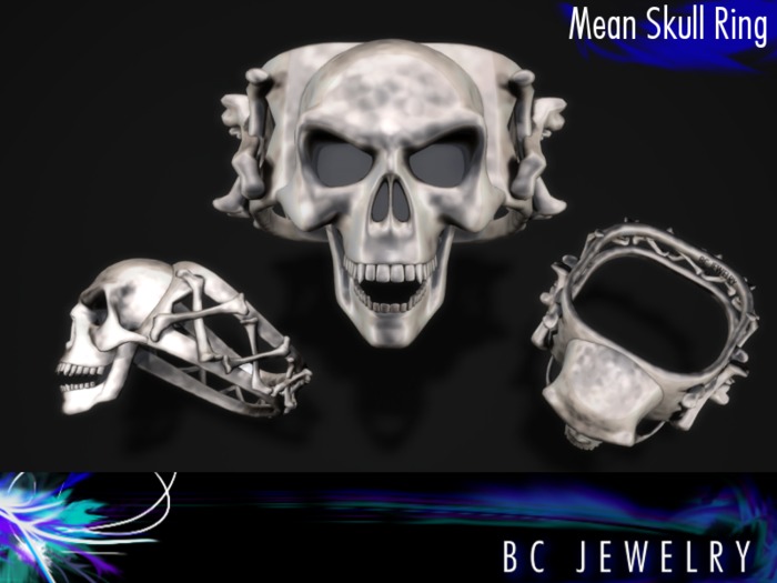 BC Jewelry Skull Ring