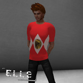 [Elle] MESH Mens Red Ranger T
