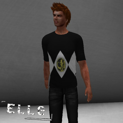 [Elle] MESH Mens Black Ranger T