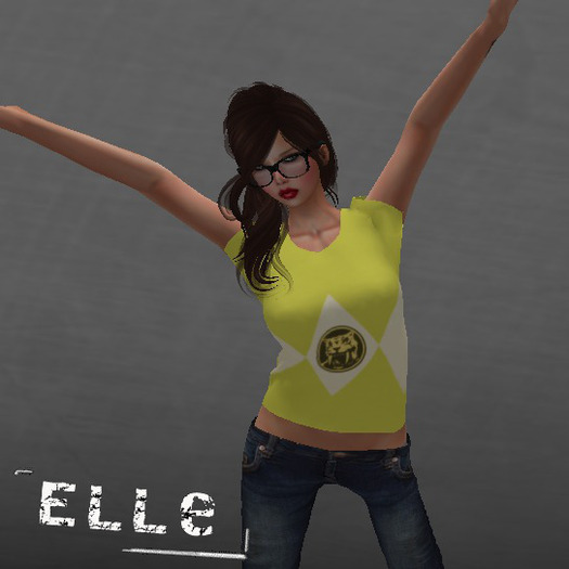 [Elle] MESH Ladies Yellow Ranger T