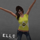 [Elle] MESH Ladies Yellow Ranger T