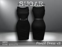 SUGAR Pencil Dress v2 BLACK