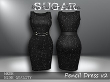 SUGAR Pencil Dress v2 LUSH NOIR