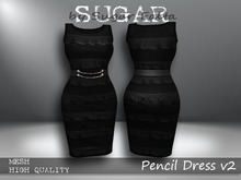 SUGAR Pencil Dress v2 RUFFLED
