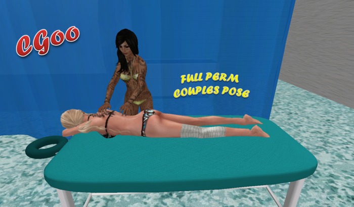 Animated Couples Pose FULL Perm Massage Standing