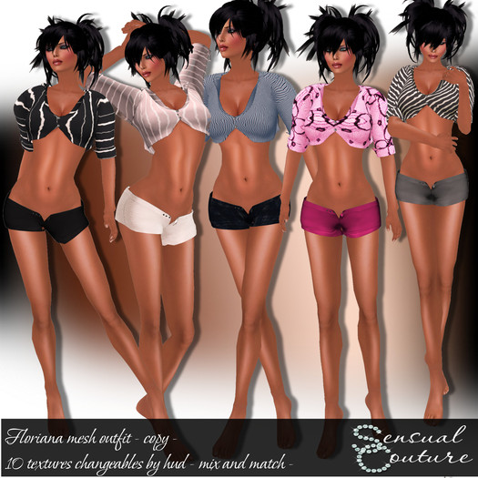Floriana mesh outfit