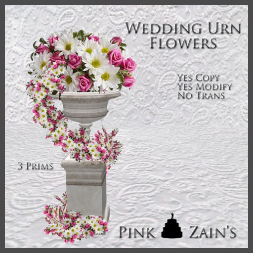 Wedding Urn Flowers - Pink3 [Boxed]