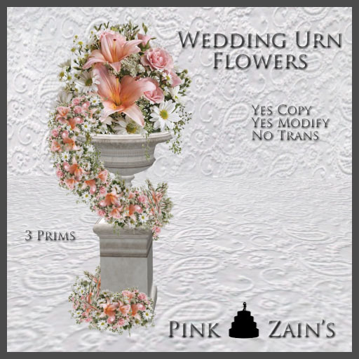 Wedding Urn Flowers - Pink2 [Boxed]