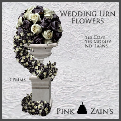Wedding Urn Flowers - Purple2 [Boxed]