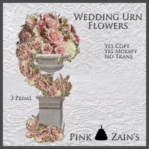 Wedding Urn Flowers - Pink [Boxed]