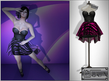 ::::Suki:::: Veda Dress [black & pink] Lola Appliers