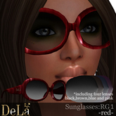 =DeLa*= Sunglasses "RG1" Red BOX