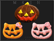 T-3D Creations [ Halloween Cookie Pumpkins ] MICRO MESH - Full Perm -