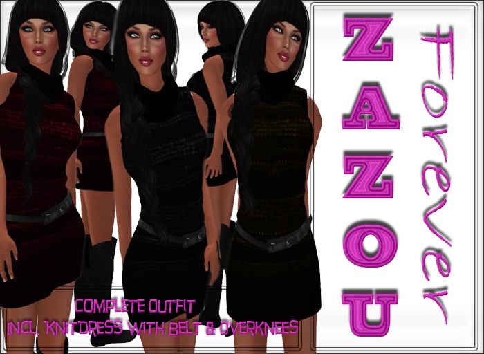 ZaZou Mesh Knit Dress Complete FATPACK Demo