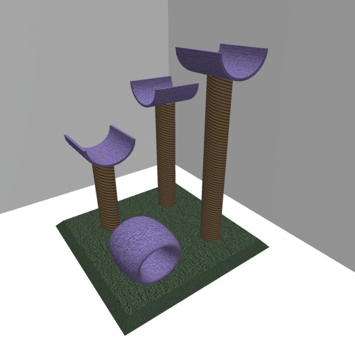 Simple Cat Tower Green