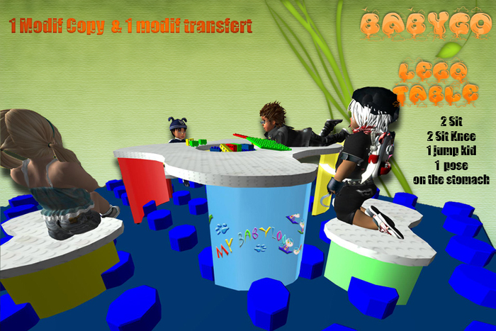 Lego Table Boys * Mesh *