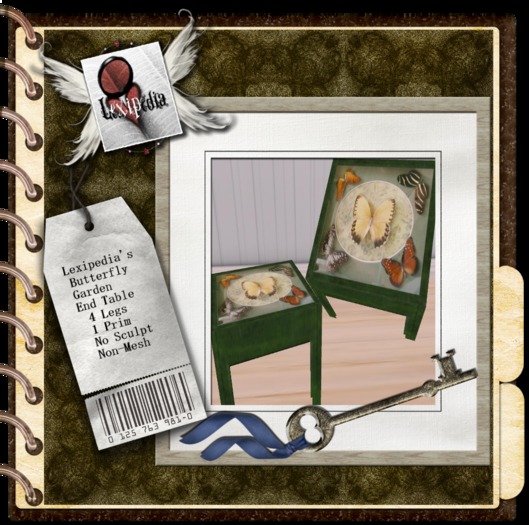 . Lexipedia . Homes End Table Butterfly Garden