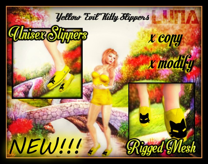 .luna. ~ Evil Kitty Slippers