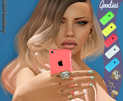 Second Life Marketplace - [ Z U L U ] Phone 5 Colorful Mesh { New Release }