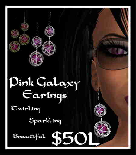 Pink Galaxy Earings