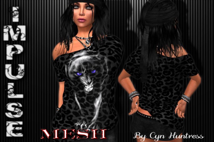 *CYN* PANTHER TSHIRT (MESH)