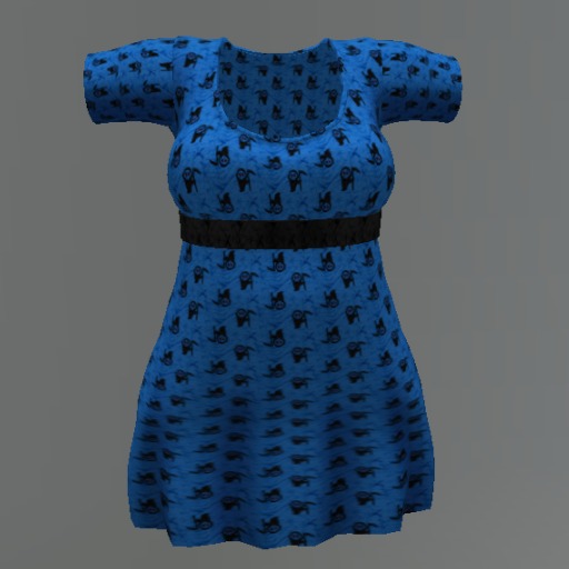 Blue Reaper Mesh Dress