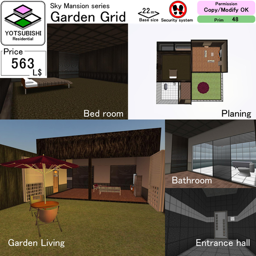 Second Life Marketplace - ///Yotsubishi/// Sky Mansion series Garden ...