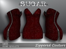 SUGAR Zippered Couture LUSH CRIMSON