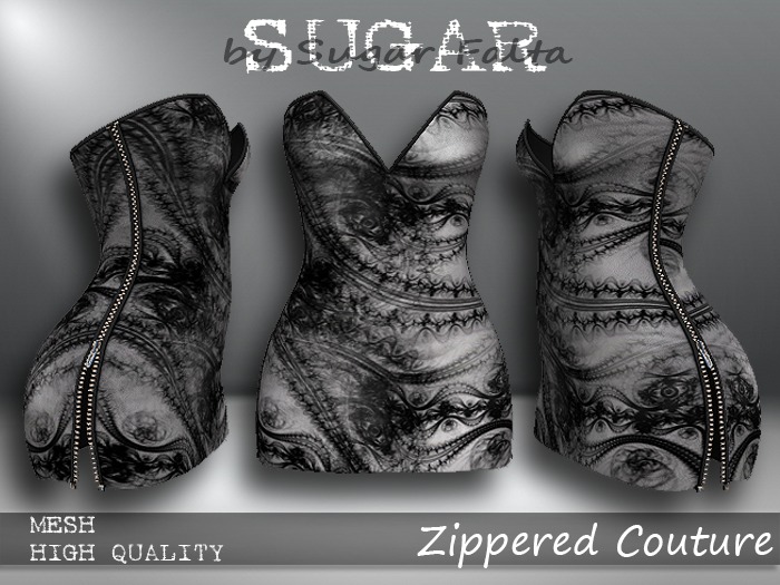 SUGAR Zippered Couture WEBBED LACE